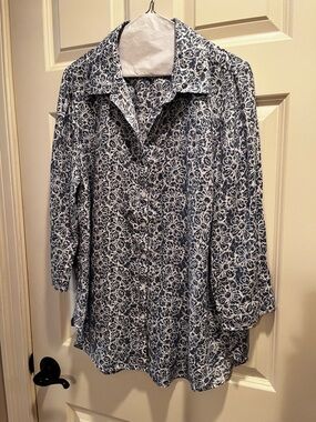 Talbots Linen Blouse